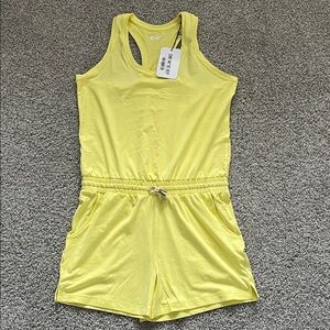 Zyia Active Lemon Laguna Downtown Romper Size Medium NWT